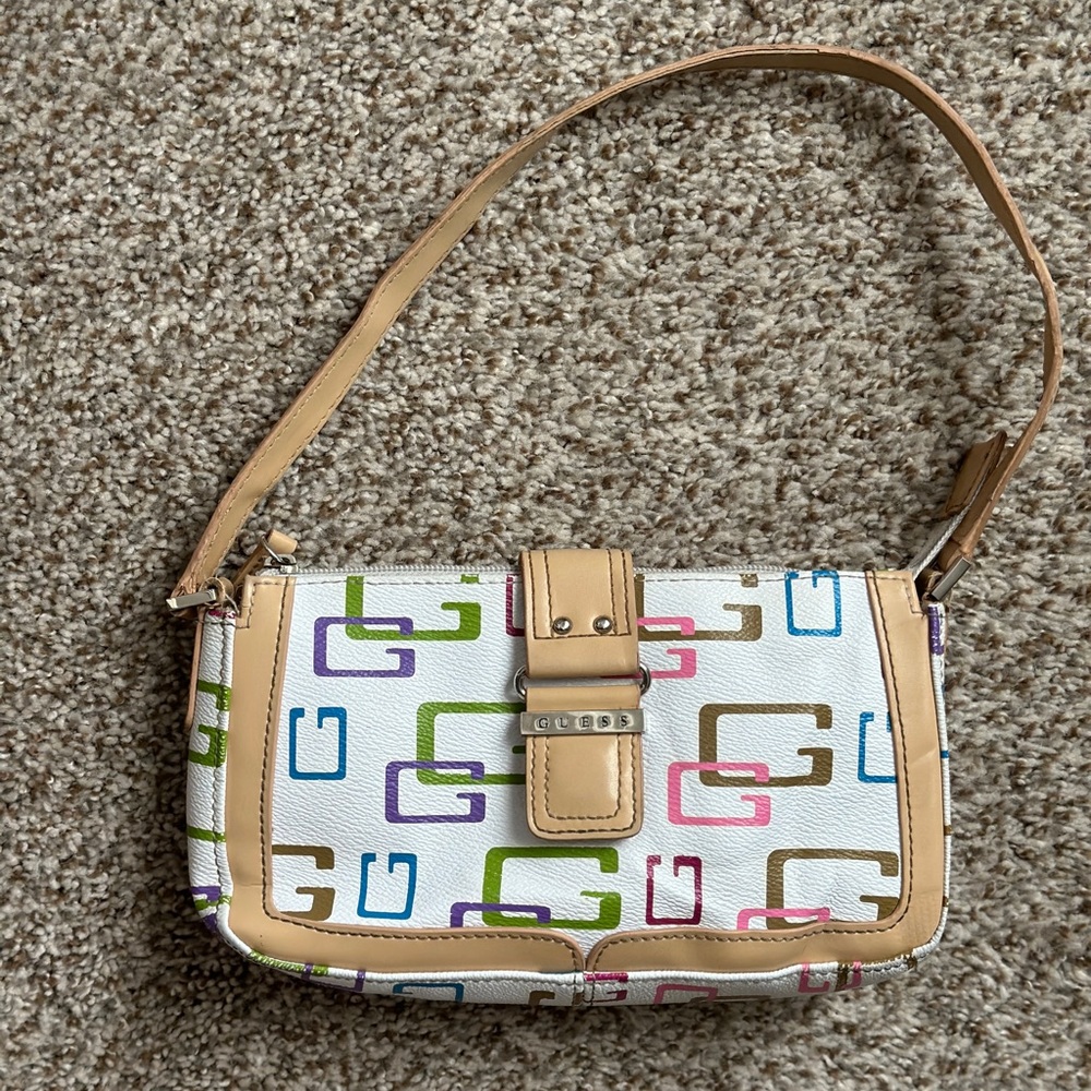 Guess Vintage Mini hang bag multi logo